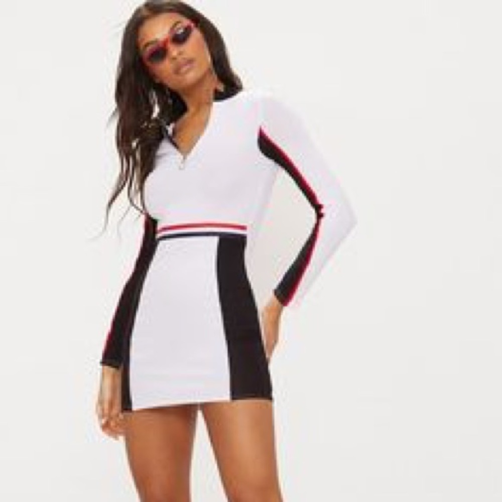 Racer white dress 😍